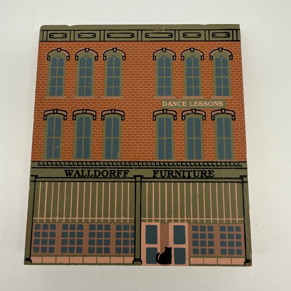 Cats Meow Walldorff Furniture 2 Sided Holiday Village‎ Vintage